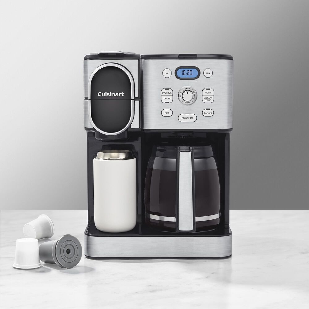 Cuisinart 12-Cup Coffee Center 2-In-1 Coffeemaker in Stainless Steel, , large
