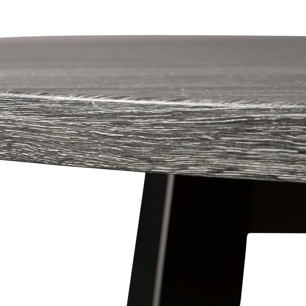 Signature Design by Ashley Centiar Round Dining Table in Black and Dark Charcoal, , large