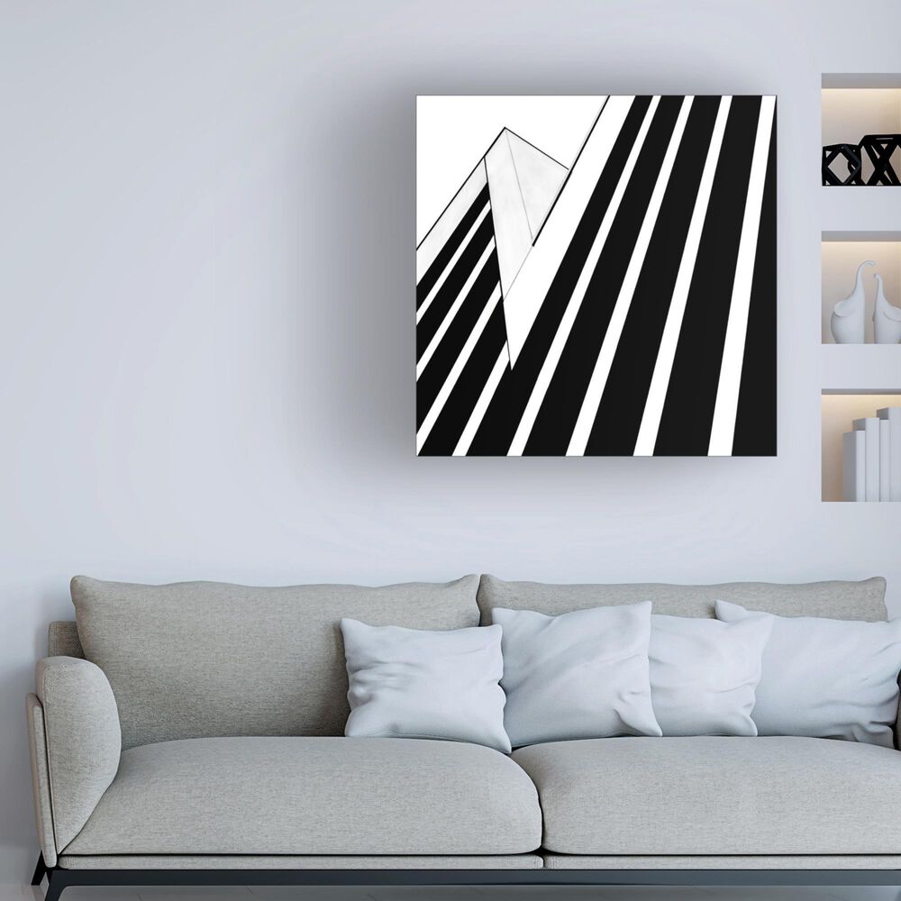 Timberlake Opposition 18&quot; x 18&quot; Canvas Art in Black/White, , large
