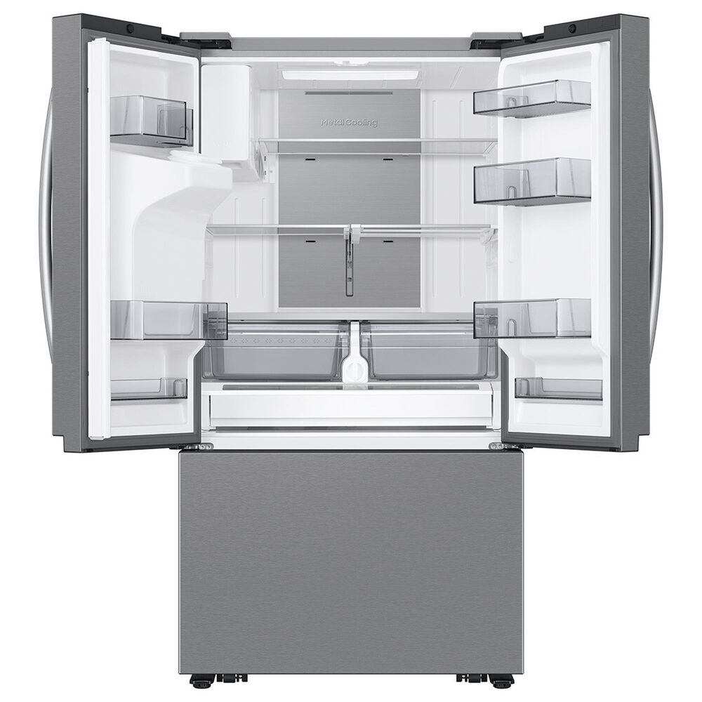 Samsung 25 Cu. Ft. 3-Door French Door Refrigerator with Family Hub in Stainless Steel, , large