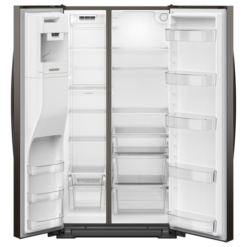 Whirlpool 20.85 Cu. Ft. Counter Depth Freestanding Side by Side Refrigerator in Black Stainless, , large
