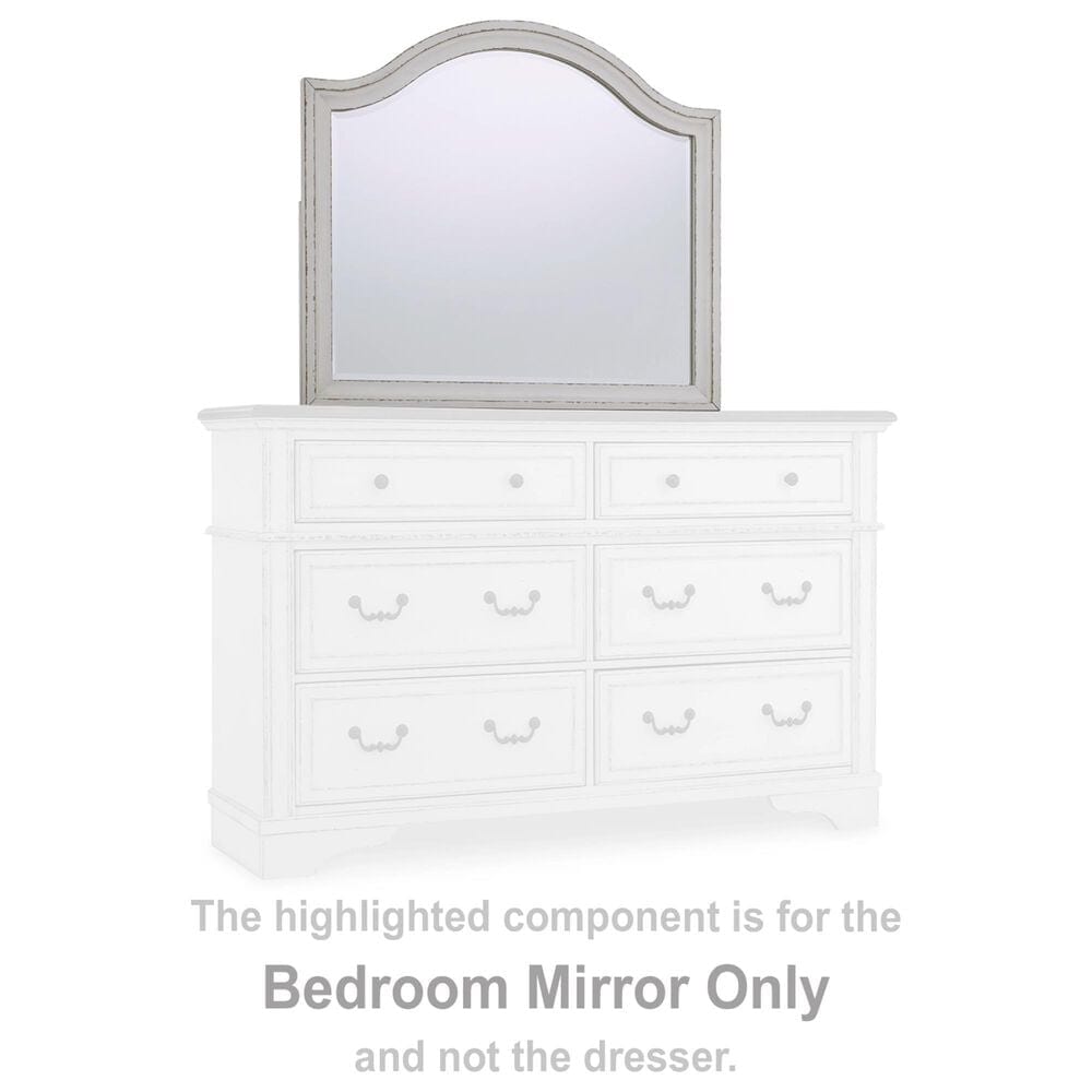 Ashley Brollyn Dresser Mirror in Chipped White, , large