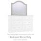 Ashley Brollyn Dresser Mirror in Chipped White, , large