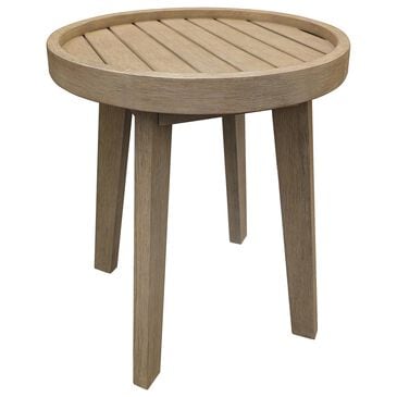 Ashley Marina Sun Patio Round End Table in Beige, , large