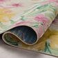 Loloi Botanical Ivory and Sunrise 10"6" x 13"9" Indoor/Outdoor Area Rug, , large