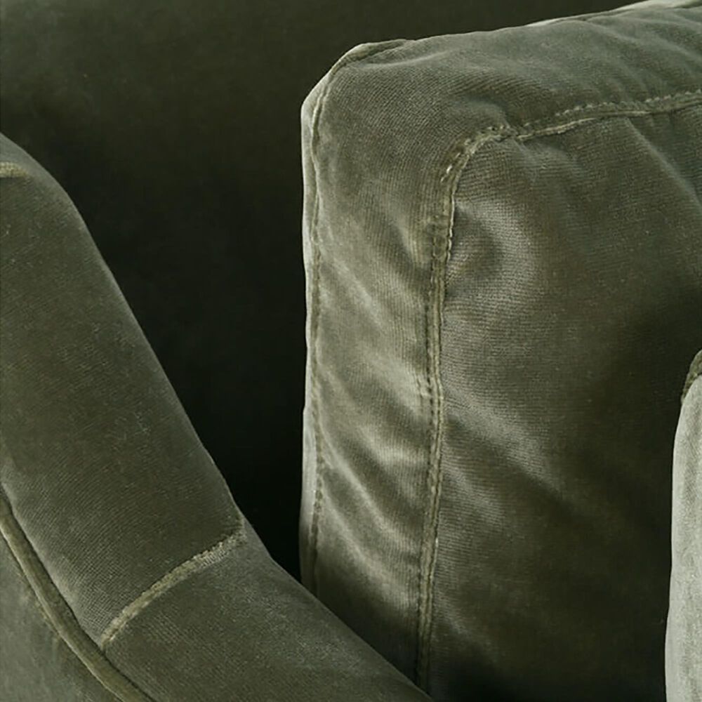 Rowe Furniture Madeline 90&quot; Stationary Sofa in Sage Velvet, , large