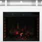 Endress International Hampton 74" Fireplace TV Console in Barnwood and Jasmin White, , large