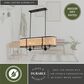 Vaxcel International Co. Ltd. Berens 6-Light Chandelier in Matte Black, , large