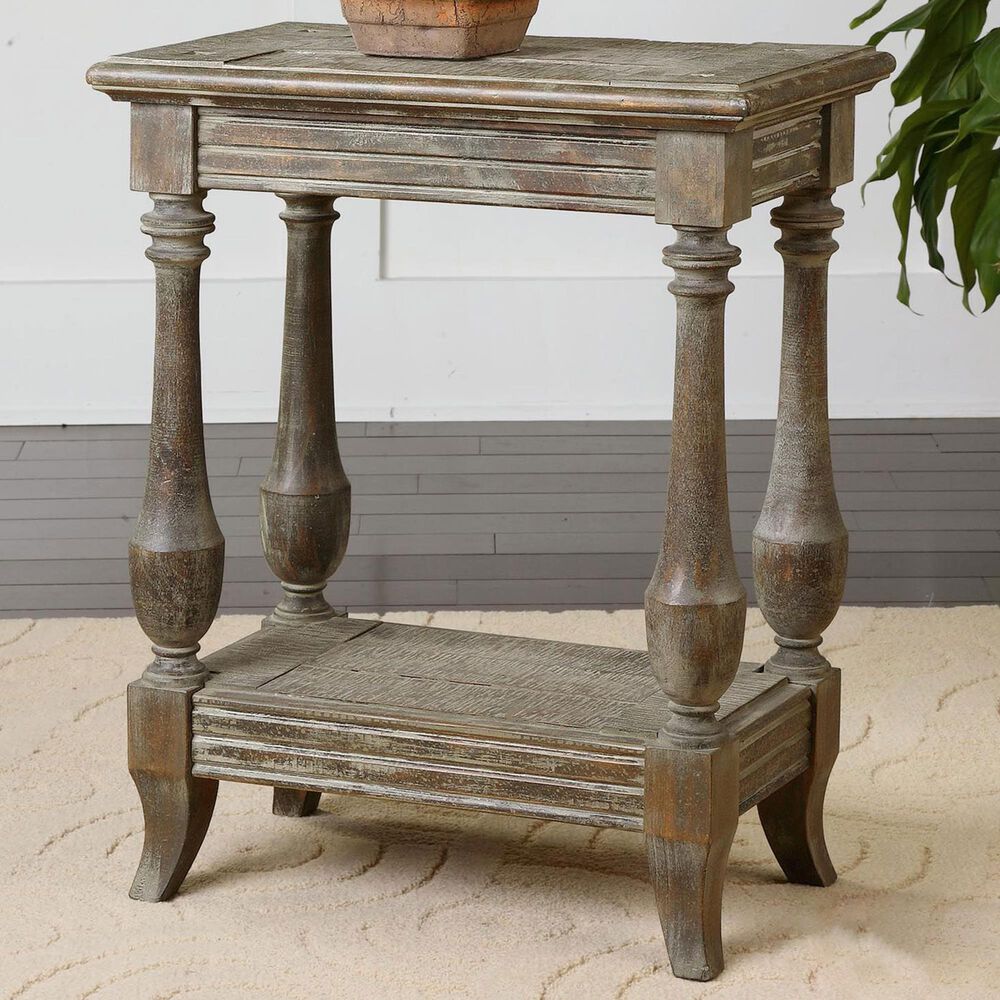 Uttermost Mardonio Side Table in Light Brown, , large