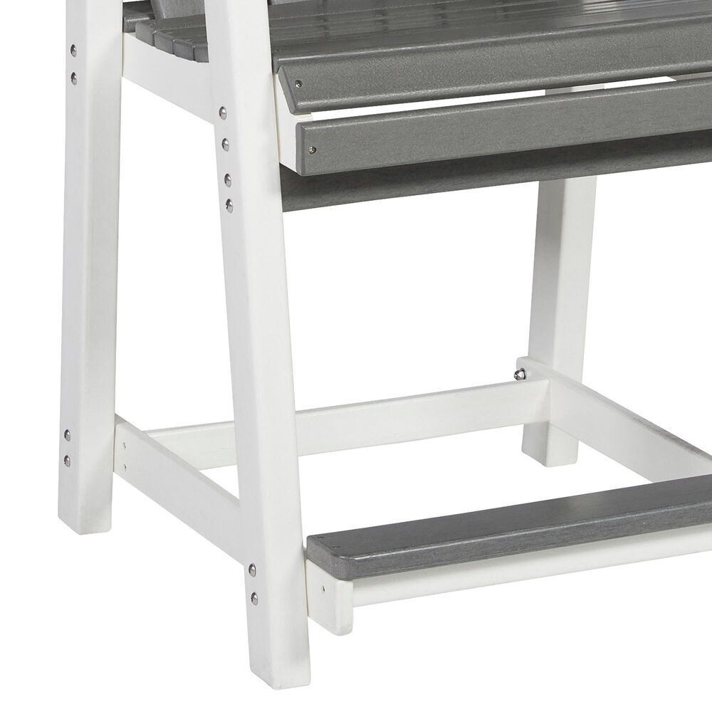Ashley Transville Patio Counter Stool in Gray and White &#40;Set of 2&#41;, , large