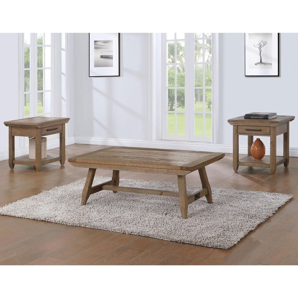 Steve Silver Furniture Riverdale Coffee Table in Driftwood, , large