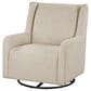Coaster Serra Swivel Glider Chair in Sandy Beige, , large