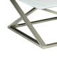 Steve Silver Zurich Cocktail Table in White and Pewter, , large