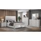 Sasha Lee King Storage Bed in Brushed White, , large