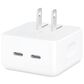 Apple 35W Dual USB-C Port Compact Power Adapter in White, , large