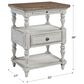 Belle Furnishings Farmhouse Reimagined 1 Drawer Night Stand in White, , large