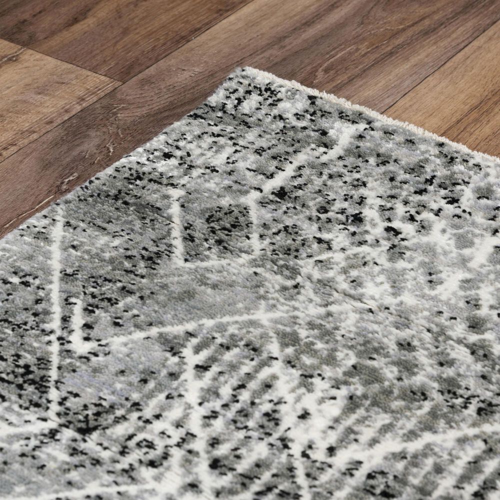 RIZZY Couture Black and Ivory 3' x 10' Runner, , large