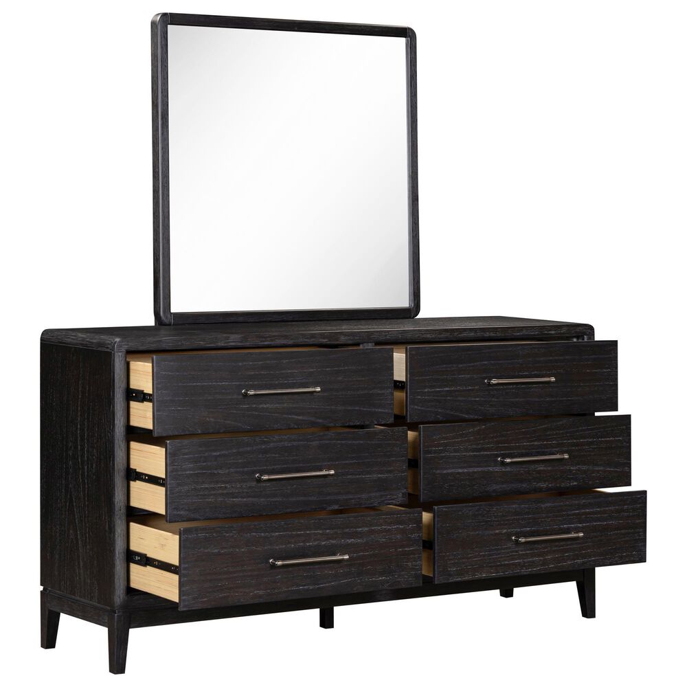 Riva Ridge Ambrose 5-Piece King Panel Bedroom Set in Obsidian Mist, , large