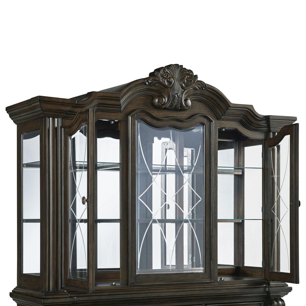 Millenium Maylee Dining Buffet with Hutch in Dark Brown, , large