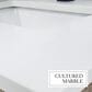 Lexora Home Lafarre 24" Single Bathroom Vanity in Rustic Acacia with 2 cm White Cultured Marble Top, Rectangular Sink and 18" Mirror, , large
