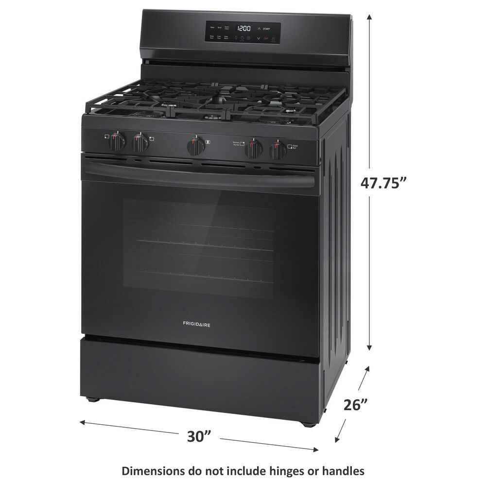 Frigidaire 30&quot; Freestanding Natural Gas Range in Black, , large