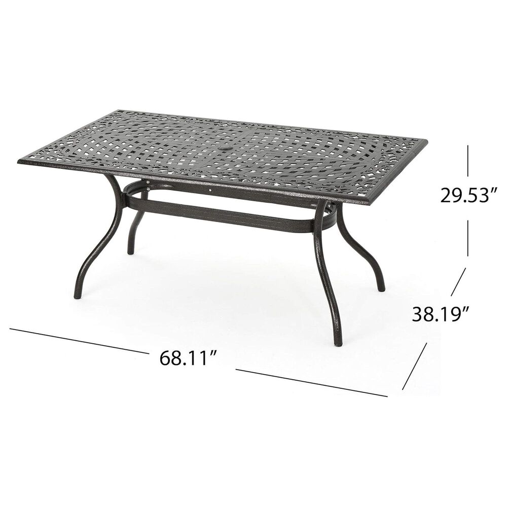 Hearth and Haven Ravenna 7-Piece Outdoor Dining Set in Bronze, , large