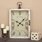 Maple and Jade 20" x 34" Wall Clock in White and Black, , large