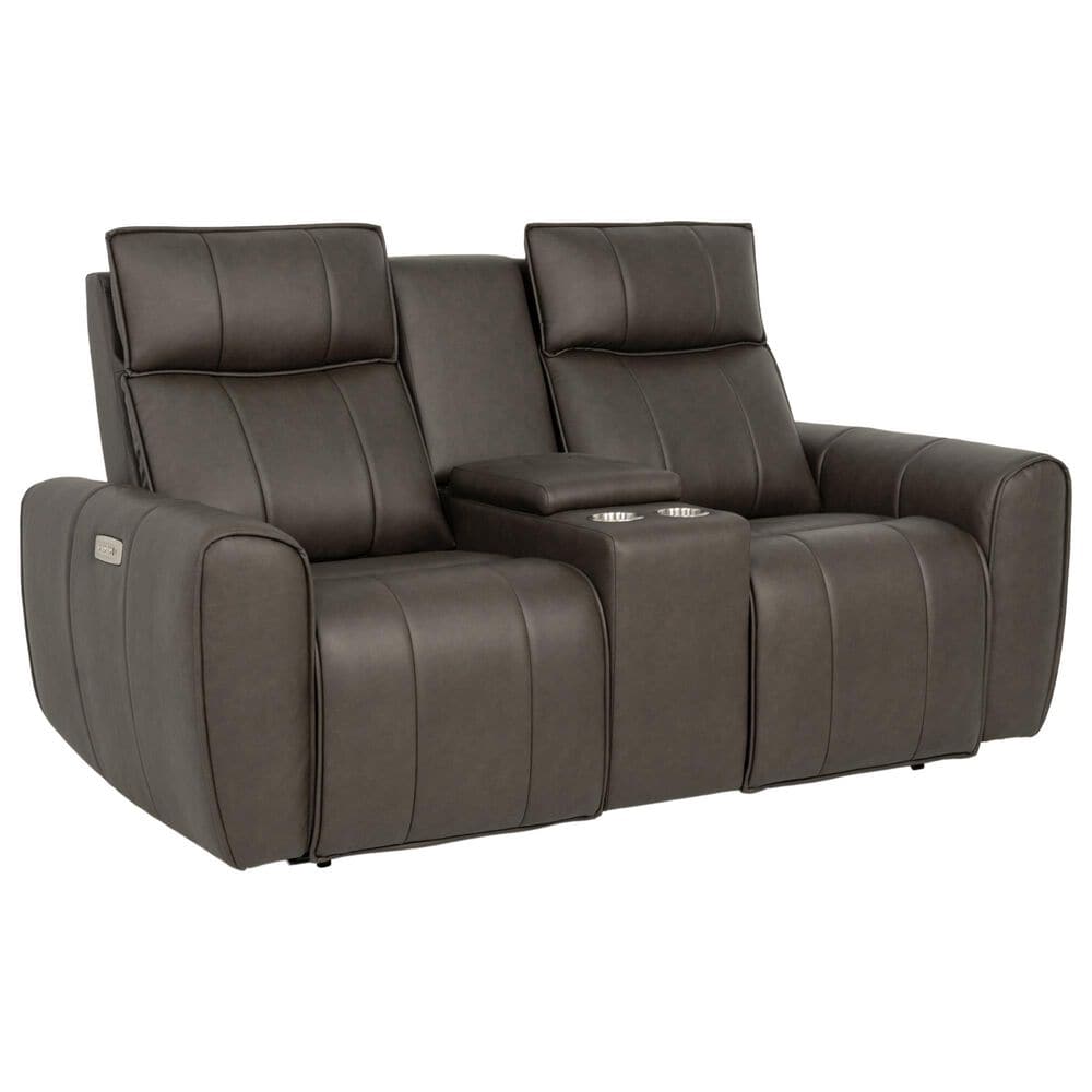Aurora Furnishings Power Headrest Reclining Loveseat in Dallas Espresso, , large