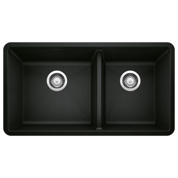 Blanco Precis 1-3/4 Double Sink in Coal Black, , large