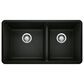 Blanco Precis 1-3/4 Double Sink in Coal Black, , large