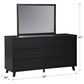 Ashley Danziar 6-Drawer Dresser and Mirror in Matte Black, , large