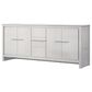 Lexora Home Lafarre 80" Double Bathroom Vanity in White with 2 cm White Quartz Top and Rectangular Sinks, , large