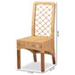 Baxton Studio Moscow Side Chair in Natural Brown and Walnut Brown (Set of 2), , large