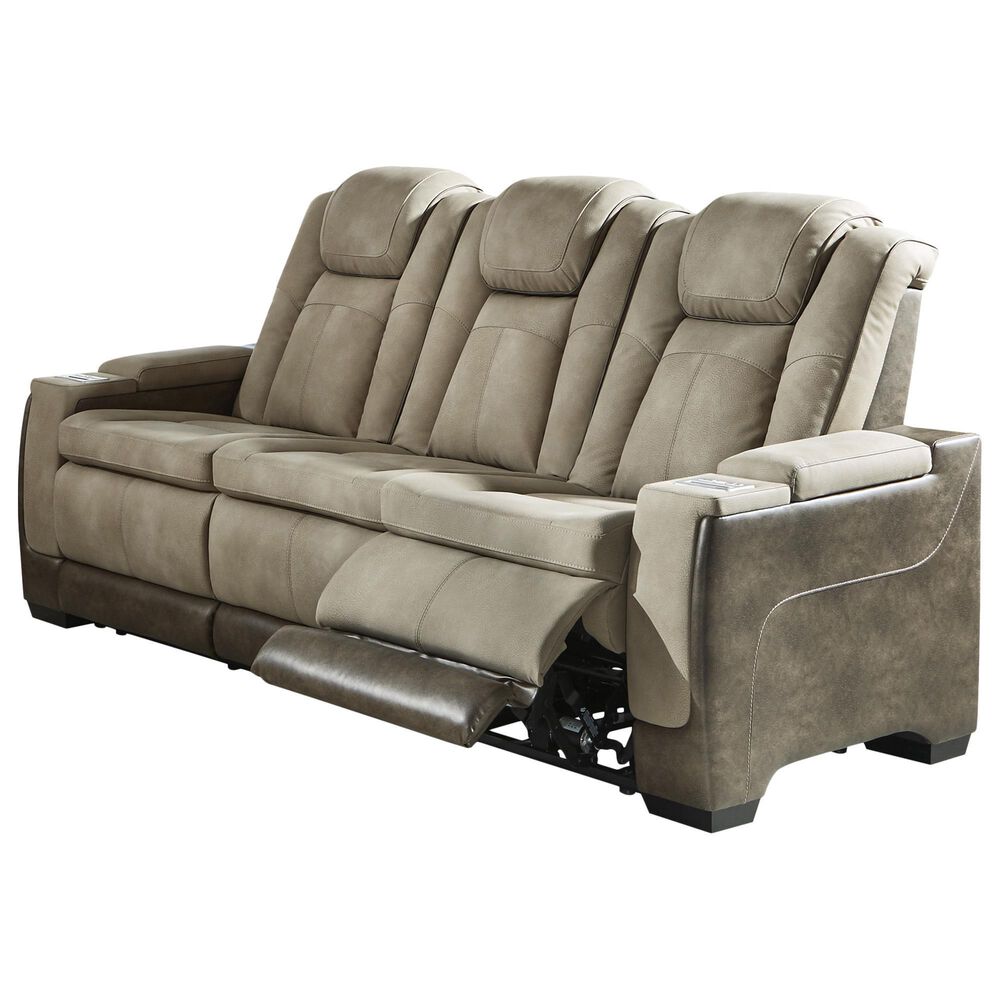 Ashley Next-Gen DuraPella Power Reclining Sofa in Sand, , large