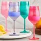True Stemmed Wine Freeze Cooling Cup Tinted in Multicolor (Set of 4), , large