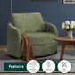 Lifestyle Solutions Manchester Accent Chair in Olive, , large