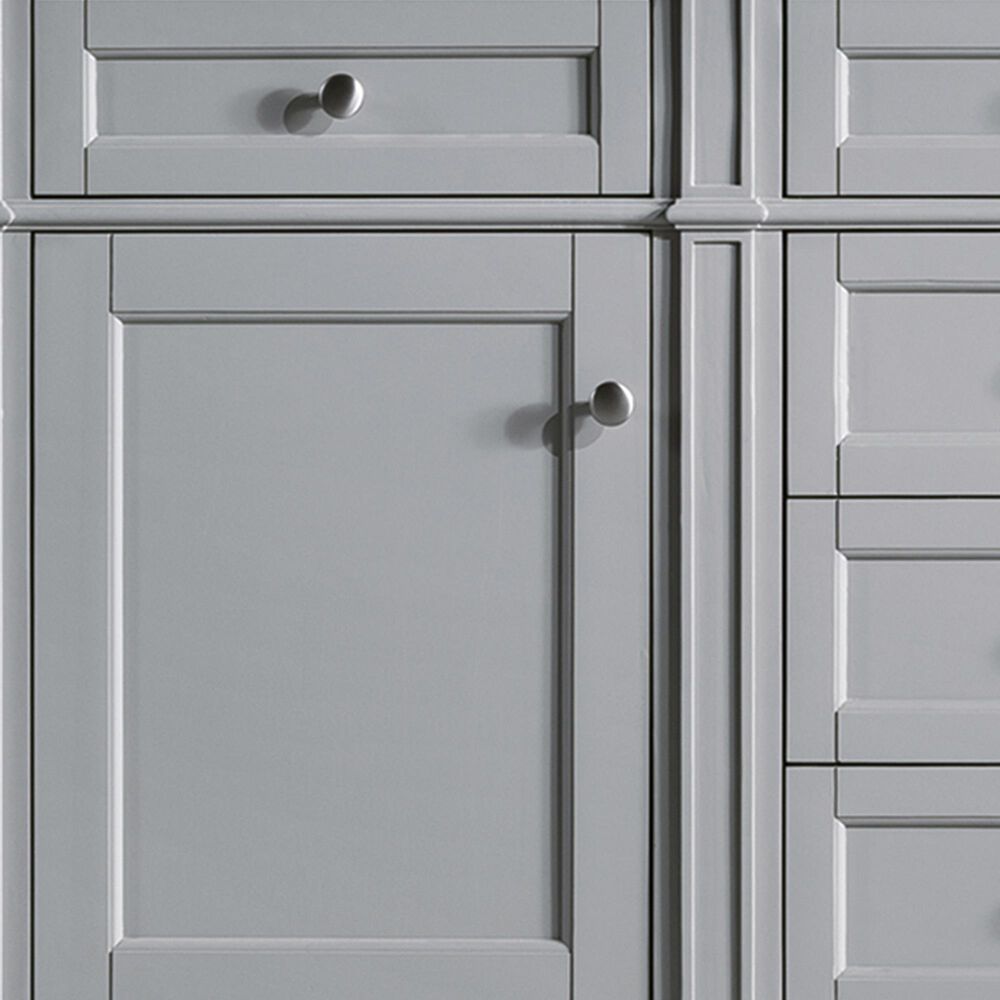 James Martin Vanities Brittany 60&quot; Double Bathroom Vanity in Urban Gray with 3 cm Lime Delight Quartz Top and Rectangular Sinks, , large