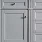 James Martin Vanities Brittany 60" Double Bathroom Vanity in Urban Gray with 3 cm Lime Delight Quartz Top and Rectangular Sinks, , large