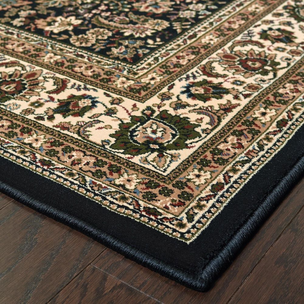 Oriental Weavers Ariana 213K 2&#39;3&quot; x 7&#39;9&quot; Black Runner, , large