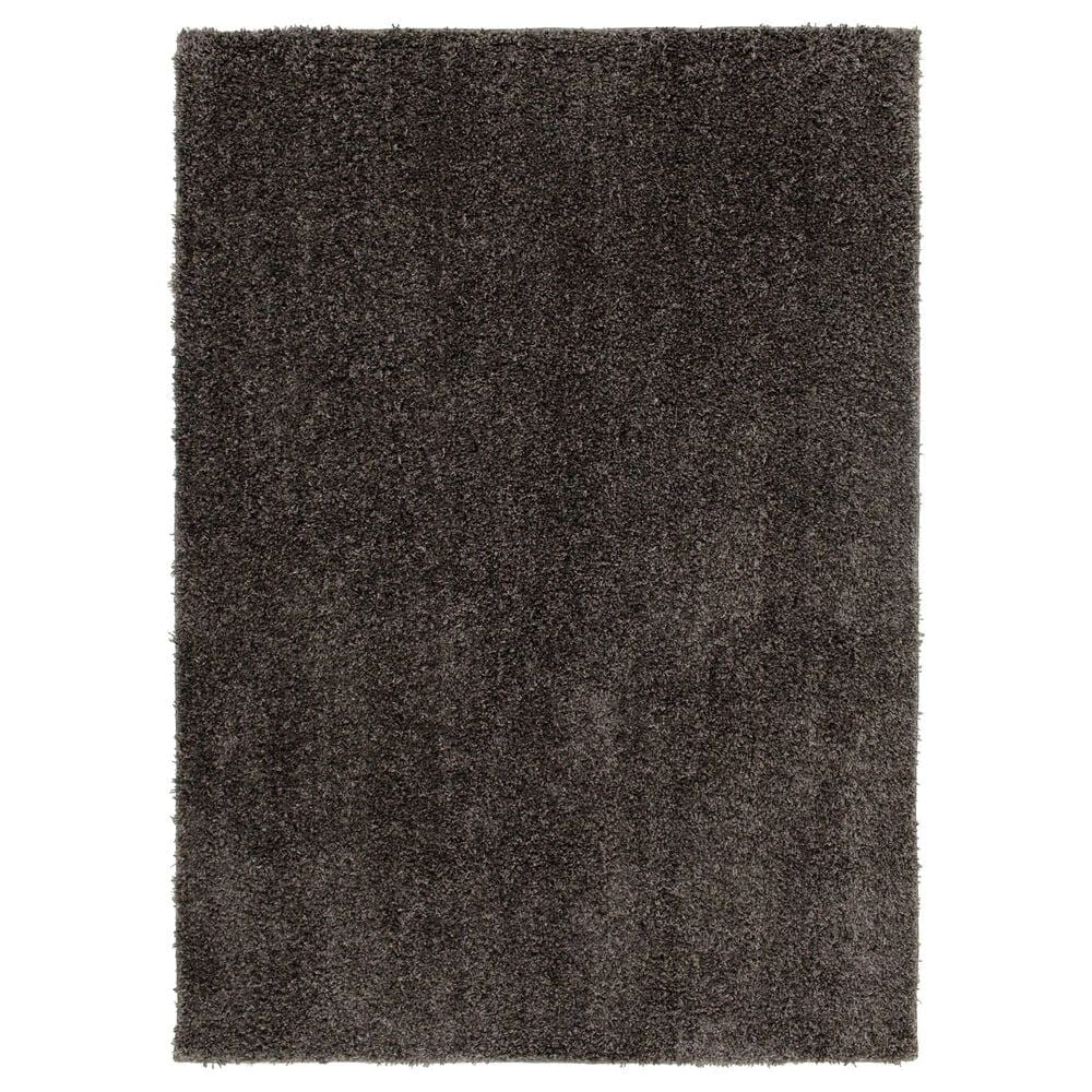 Central Oriental Geneva Shag 5" x 7" Soot Area Rug, , large