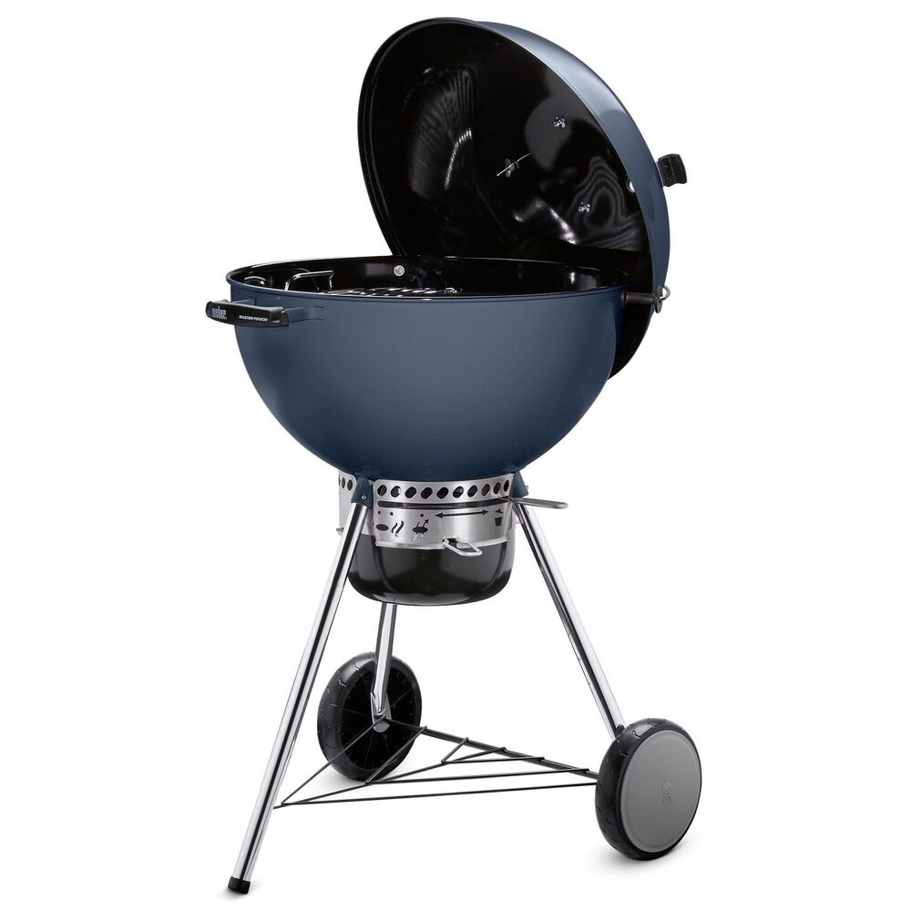 cafetaria speer James Dyson Weber Master-Touch Charcoal Grill in Slate Blue | NFM