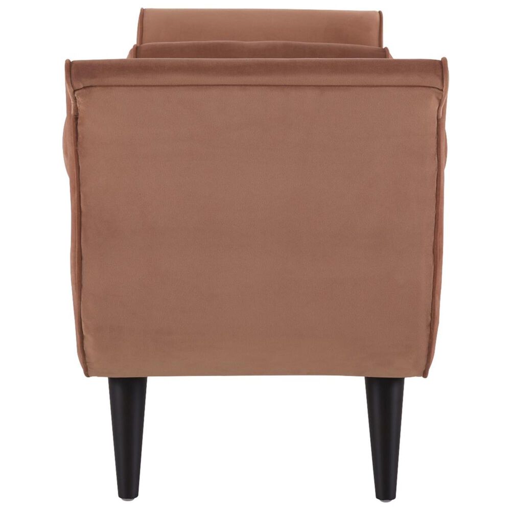 Jennifer Taylor Home Alma Tufted Flared Arm Entryway Bench in Orange