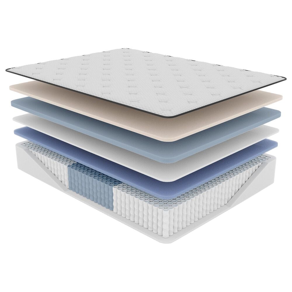 Hearth and Haven Diamond  Hughes Cool Latex Hybrid Firm Euro Top King Mattress, , large