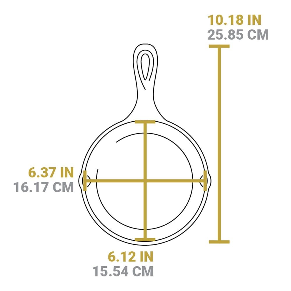 Lodge 6.5&quot; Cast Iron Skillet in Black, , large