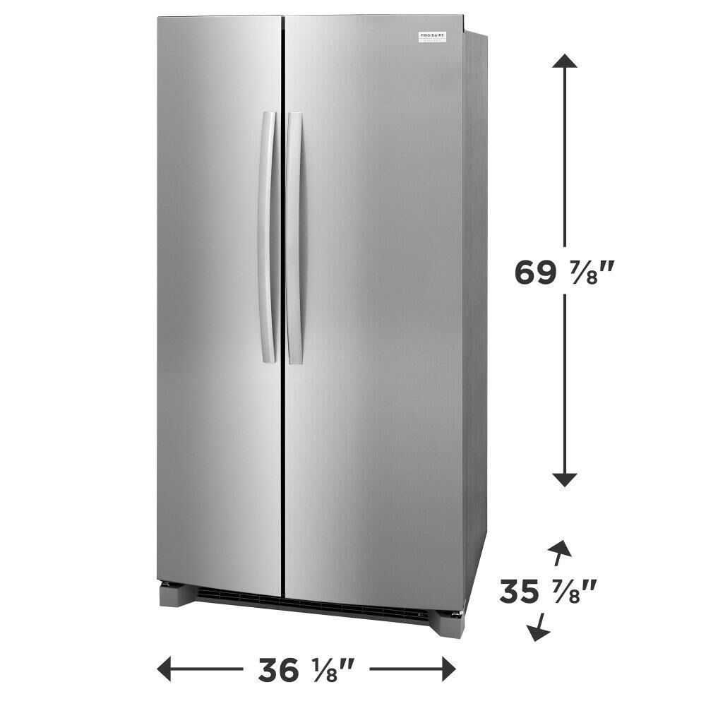 Frigidaire Gallery 26 Cu. Ft. Standard Depth Side-by-Side Refrigerator in Stainless Steel, , large