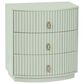Linon Home Decor Chantel 3-Drawer Nightstand in Sage Green, , large