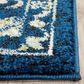 Safavieh Evoke EVK252A 10" x 14" Navy and Ivory Area Rug, , large