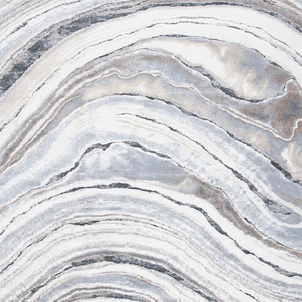 Safavieh Cyrus Shag CYR124A 2&#39;2&quot; x 9&#39; Ivory and Grey Runner, , large