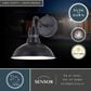 Vaxcel Buena Park 1-Light Outdoor Wall Sconce in Vintage Black and Matte White, , large