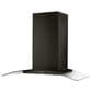 Whirlpool 36" Concave Glass Wall Mount Range Hood in Black Stainless Steel, , large